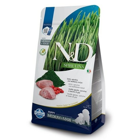 Nourriture Farmina Puppy MED/MAXI Spiruline Petit/Junior Agneau 2 Kg