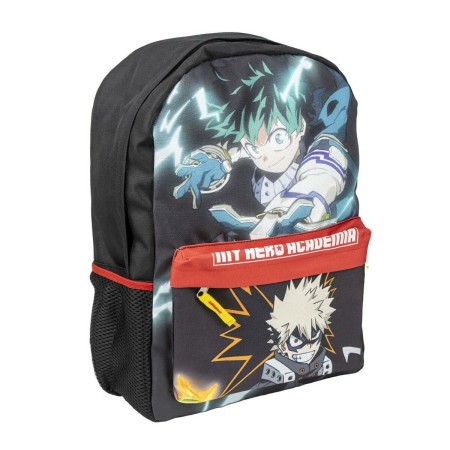 Mochila Casual My Hero Academia Negro 30 x 41 x 14 cm