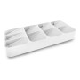 Range-couverts Quttin Blanc Plastique (39 x 16 x 5 cm)