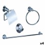 Ensemble de Bain Confortime Acier inoxydable Argenté (4 Unités)