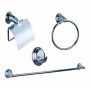 Set de Baño Confortime Acero Inoxidable Plateado (4 Unidades)