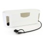 Organisateur de Câbles Confortime Blanc Plastique (32,3 x 12,3 x 11,3 cm)