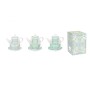 Théière DKD Home Decor Bleu Blanc Vert Verre Porcelaine (3 Unités)