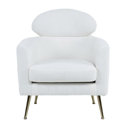 Siège Home ESPRIT Blanc Argenté Métal 71 x 75 x 95 cm