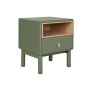 Mesita de Noche Home ESPRIT Verde Madera MDF 48 x 40 x 55 cm