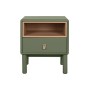 Table de Nuit Home ESPRIT Vert Bois MDF 48 x 40 x 55 cm