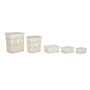 Juego de Cestos Home ESPRIT Crema Natural 47 x 35 x 55 cm