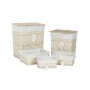 Juego de Cestos Home ESPRIT Crema Natural 47 x 35 x 55 cm