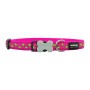 Collier pour Chien Red Dingo STYLE STARS LIME ON HOT PINK 31-47 cm