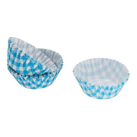 Ensemble de moules à pâtisserie Wooow Bleu Jetable (50 pcs)