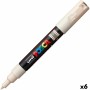 Marqueur POSCA PC-1M Beige (6 Unités)