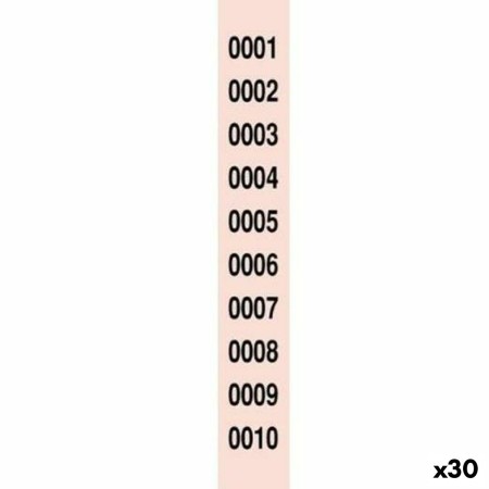 Tiras de Números para Rifa 1-2000 (30 unidades)
