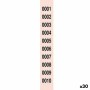 Tiras de Números para Rifa 1-2000 (30 unidades)