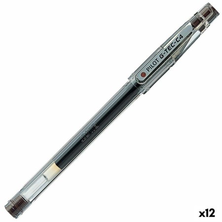 Bolígrafo de gel Pilot G-TEC C4 Marrón 0,2 mm (12 Unidades)