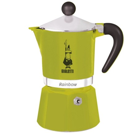 Cafetière Italienne Bialetti Rainbow Vert Métal Aluminium Thermoplastique 270 ml