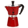 Cafetera Italiana Bialetti Moka Express Rojo Aluminio 6 Tazas