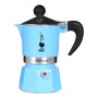 Cafetera Italiana Bialetti Rainbow Azul Metal Aluminio Termoplástico 60 ml