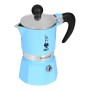 Cafetera Italiana Bialetti Rainbow Azul Metal Aluminio Termoplástico 60 ml