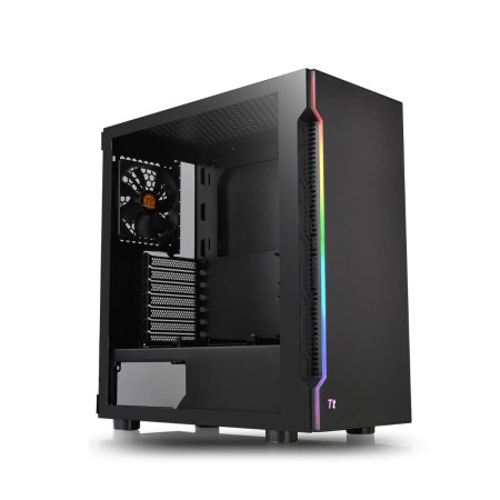 Boîtier ATX semi-tour THERMALTAKE H200 TG RGB Noir Blanc