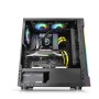 Boîtier ATX semi-tour THERMALTAKE H200 TG RGB Noir Blanc