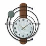 Reloj de Pared DKD Home Decor MDF Negro Plástico Moderno (Reacondicionado B)