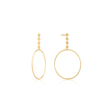 Pendientes Mujer Ania Haie E025-04G Plata de ley 3 cm