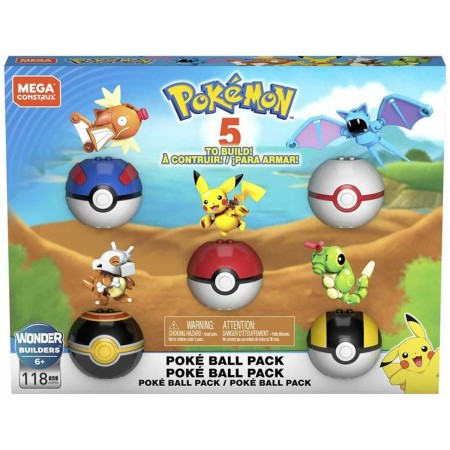 Juego de Construcción Pokémon Pokeballs MEGA