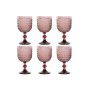 Set de Verres Home ESPRIT Rose Verre 325 ml (6 Unités)