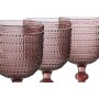 Set de Verres Home ESPRIT Rose Verre 325 ml (6 Unités)