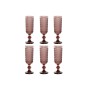 Set de Verres Home ESPRIT Rose Verre 150 ml (6 Unités)