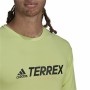 Chemise à manches longues homme Adidas Terrex Primeblue Trail Vert citron