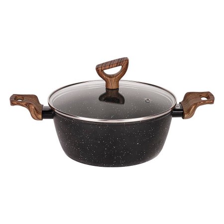 Casserole avec Couvercle Quttin ECOLOGI Noir (24 cm) (25 x 40 cm)