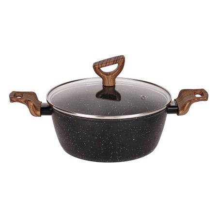 Casserole avec Couvercle Quttin ECOLOGI Noir (28 cm)