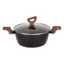 Casserole avec Couvercle Quttin ECOLOGI Noir (28 cm)