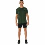 T-shirt à manches courtes homme Asics Core Ss Top Hombre Vert