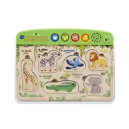 Jouet interactif Vtech Baby Puzzle Bois animaux