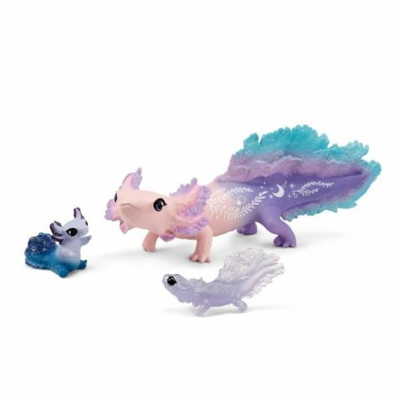 Figurine d’action Schleich Salamandre Axolotls 3 Pièces