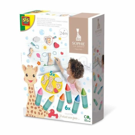 Crayons gras de couleur SES Creative Sophie La Girafe Bain et douche