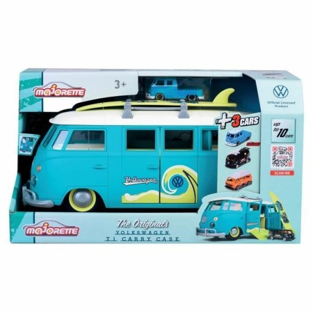 Jeu de Véhicules Majorette Volkswagen T1 Carry Case Bleu