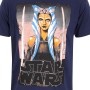 T shirt à manches courtes Star Wars White Blades Bleu Unisexe