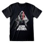 Camiseta de Manga Corta Star Wars Galaxy Portal Negro Unisex