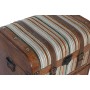 Cajonera Home ESPRIT Marrón Multicolor Madera Lienzo Colonial 45 x 35 x 71,5 cm