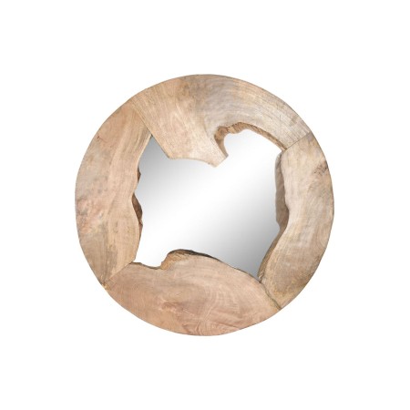 Espejo de pared Home ESPRIT Natural Madera de mango Espejo Bali 90 x 8 x 90 cm