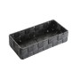Boîte de rangement Versa Nali Gris 12 x 6 x 25 cm
