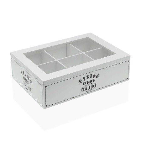 Boîte pour infusions Versa Bistro Bois 17 x 7 x 24 cm
