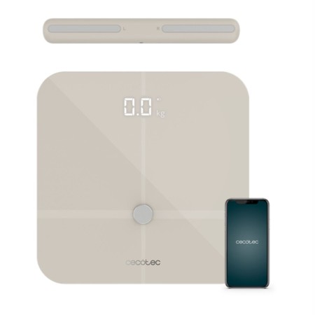 Balance Numérique de Salle de Bain Cecotec 04264 Beige Verre trempé