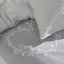 Housse de Couette TODAY Juliana 2 Palma Blanc Gris 240 x 260 cm