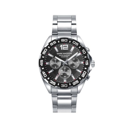 Reloj Hombre Mark Maddox HM0145-55 Negro Plateado (Ø 44 mm)