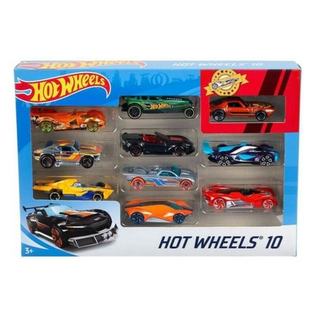 Jeu de Véhicules Hot Wheels Métal (10 Pcs)