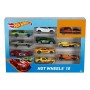 Jeu de Véhicules Hot Wheels Métal (10 Pcs)